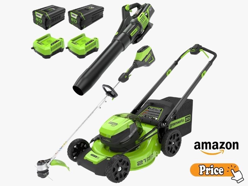 Greenworks 80V 21" Cordless Battery Push Lawn Mower
