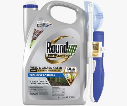 Roundup Dual Action Weed & Grass Killer Plus 4 Month Preventer with Sure Shot Wand