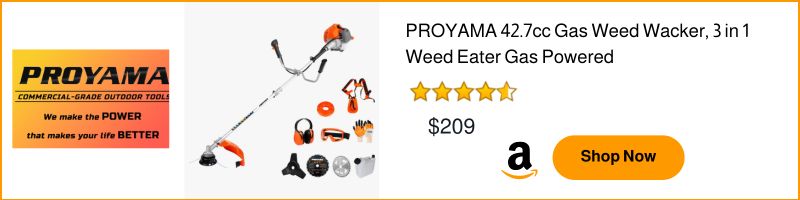 PROYAMA 42.7cc Gas Weed Wacker, 3 in 1 Weed Eater Gas Powered