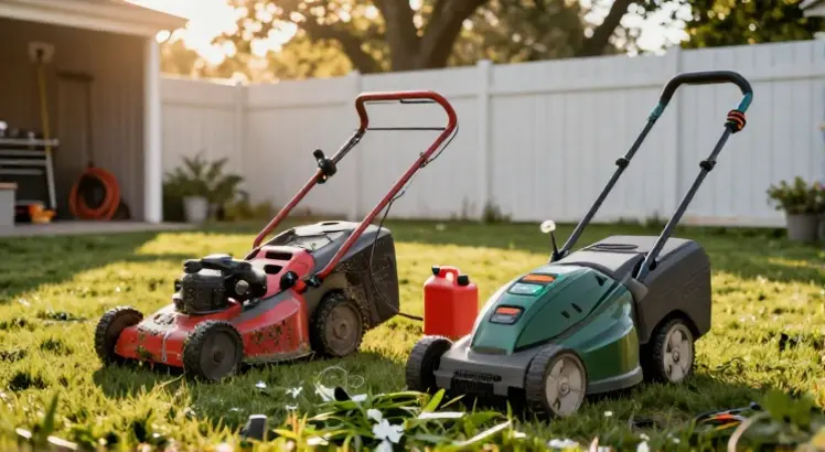 cordless vs gas lawn mower
