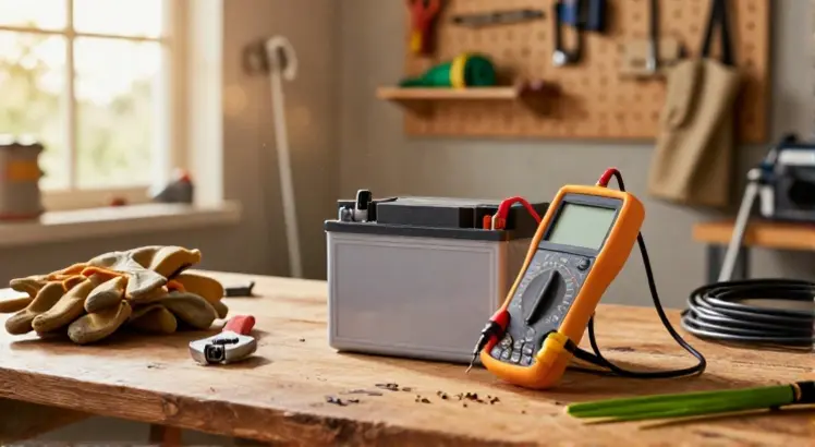 lawn mower battery voltage and amps